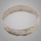 French Country Wedding Band, Silver Viking Age Ring, C.866-1067A.D. Size 9 3/4