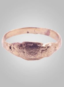 Medieval Woman's Wedding  Ring C.13th-15th Century Size 10   (19.5mm)(BRR426)