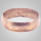 Ancient Viking Wedding Band Jewelry C.866-1067A.D. Size 10 1/4  (20.5mm)(Brr424)