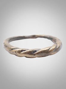 Authentic Ancient Viking Ring Jewelry C.866-1067A.D. Size 9 3/4 (18.9mm)(Brr941)