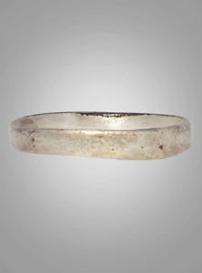 Ancient Viking Silver over Bronze Wedding Band Jewelry C.866-1067A.D. Size 10 1/