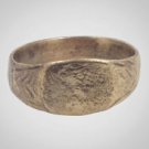 Authentic Medieval Mans Ring Jewelry C.13th-15th Century Size 6 (18.9mm)(BRR503)