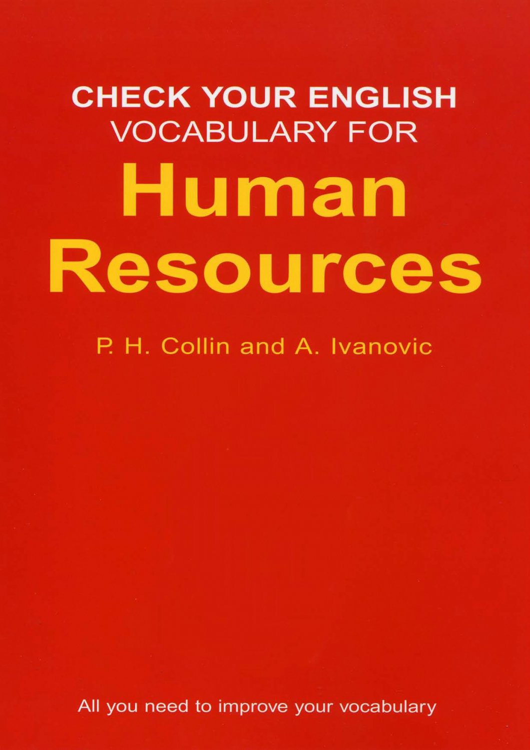 L'ANGLAIS DES RESSOURCES HUMAINES.