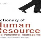 DICTIONARY OF HUMAN RESSOURCES