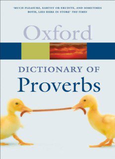 DICTIONARY OF PROVERBS