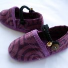 Funky colourful children's shoes for boys or girls. Purple. Baby toddler small size