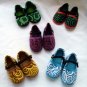 Funky colourful childrens shoes for boys or girls. Yellow and brown. Baby toddler small size