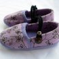 Funky colourful childrens shoes for boys or girls. Purple lavender. Toddler medium size
