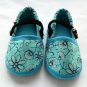 Funky colourful toddler childrens shoes for boys or girls. Blue. Large size