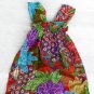 Funky colourful toddler girls childrens clothing. 2 to 3 years & up. Adjustable size. Summer top.