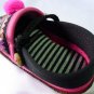 Funky colourful childrens shoes. Black and pink. Toddler medium size