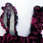 Funky pink summer sun dress. Adjustable size. Colorful toddler girls children's clothing.
