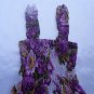 Funky purple flower summer sun dress. Adjustable size. Colorful toddler girls children's clothing.