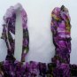 Funky purple flower summer sun dress. Adjustable size. Colorful toddler girls children's clothing.