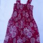 Funky pink summer sun dress. Colorful toddler girls children's clothing. Adjustable size.