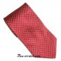 Nautica Red with White Dotted Lines Design Mens Necktie Tie
