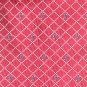Nautica Red with White Dotted Lines Design Mens Necktie Tie
