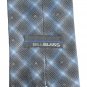 Bill Blass Blue Black Geometric Design Mens Silk Necktie Tie