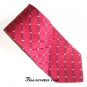 Nautica Red with White Dots Lines Design Mens Necktie Tie
