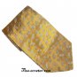 Chaps Golden Blue Gold White Design Mens Necktie Tie