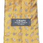Chaps Golden Blue Gold White Design Mens Necktie Tie