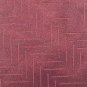 Claiborne Handmade Cardinal Red With Design 100% Silk Necktie Tie
