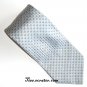 Zylos George Machado Silver With White Design 100% Silk Mens Necktie Tie