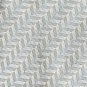 Claiborne Handmade Silver Blue Beige Herringbone Geometric Design Mens 100% Silk Necktie Tie