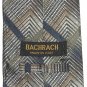 Bachrach Gold Beige Silver Black Design Mens 100% Silk Necktie Tie