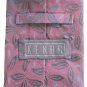 Kenar Handmade Cardinal Red with Design Necktie Tie