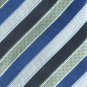 Haggar Navy Blue Black Gray Stripe Design mens necktie