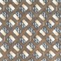 Hill & Archer Brown Yellow Gray Checker Board Design 100% Silk Necktie