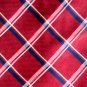 Savile Row Red Blue Beige Stripe Design 100% Silk Necktie Tie