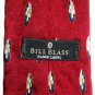 Bill Blass Red Yellow Blue Geometric Design 100% Silk Necktie