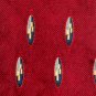 Bill Blass Red Yellow Blue Geometric Design 100% Silk Necktie