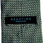 Kenneth Cole Reaction Blue Green Grey Black Geometric Design Mens 100% Silk Necktie Tie