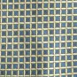 Valerio Garati Navy Blue Boxes Golden Lines Geometric Design Silk Necktie Tie