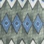 Milano Uomo Green White Blue Rectangular Design 100% Silk Necktie Tie