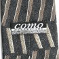 Como Collezione Black Brown Beige Colors Art Deco Design Silk Necktie Tie