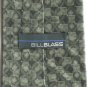 Bill Blass Green Geometric Olive Green Design 100% Silk Necktie