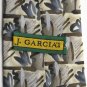 J Garcia Butterflies III Black Beige Brown Art Deco Design Silk Necktie Tie