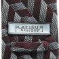 Platinum Modern Casual Geometric design Mens 100% Silk Necktie Tie