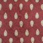 Claiborne Red Beige Geometric Design 100% Silk Necktie Tie