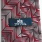 Stafford Modern Red Gray Geometric design Mens 100% Silk Necktie Tie