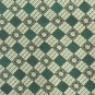 Venanzi Modern Green Silver Gray Geometric design mens 100% Silk necktie tie