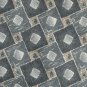 Zylos George Machado Grey Blue Art Deco Design Mens Silk Necktie Tie