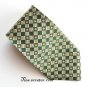 Venanzi Modern Green Silver Gray Geometric design mens 100% Silk necktie tie