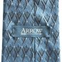 Arrow Black Blue Silver Geometric Design 100% Silk Mens Necktie Tie