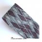 Arrow Red Gray Silver Geometric Design Silk Mens Necktie