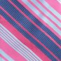 Croft & Barrow Pink Blue Silver Striped Design Mens 100% Silk Necktie Tie